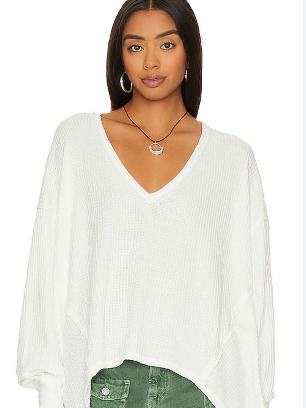 Free People Coraline White Thermal Top - Picture 6 of 6